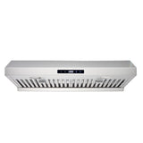 Dechef 30 In. 850 CFM Ducted Under Cabinet Range Hood