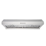 Dechef 30 In. 850 CFM Ducted Under Cabinet Range Hood