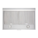 Dechef 30 In. 850 CFM Ducted Under Cabinet Range Hood